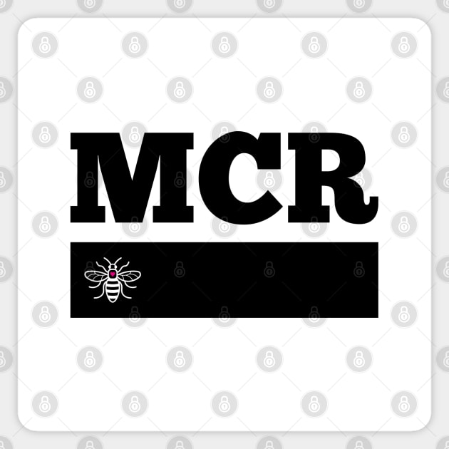 Black Love MCR Manchester Worker Bee Retro Sticker by Butter Creative